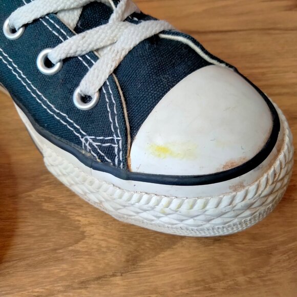 Converse Girls Shoes Size 3 Black Low Tops All Star - Picture 9 of 9